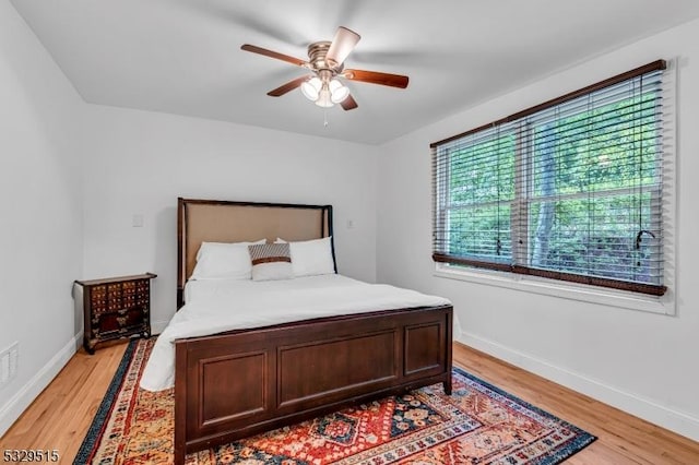 413B Lakeside Blvd, Hopatcong Boro, NJ 07843 - bedroom with light wood finished floors, baseboards, and ceiling fan
