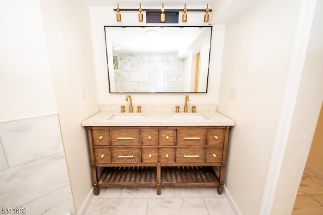 bathroom with vanity