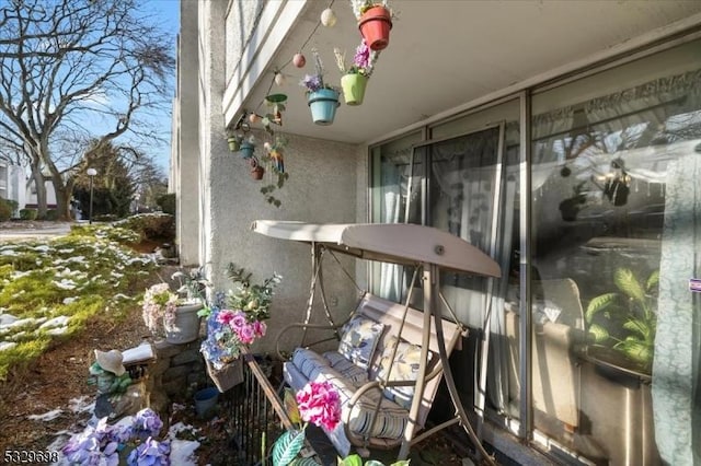 view of balcony