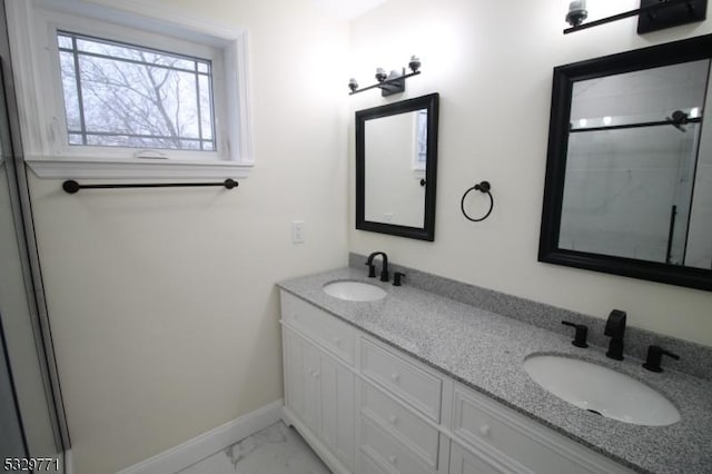 bathroom featuring vanity