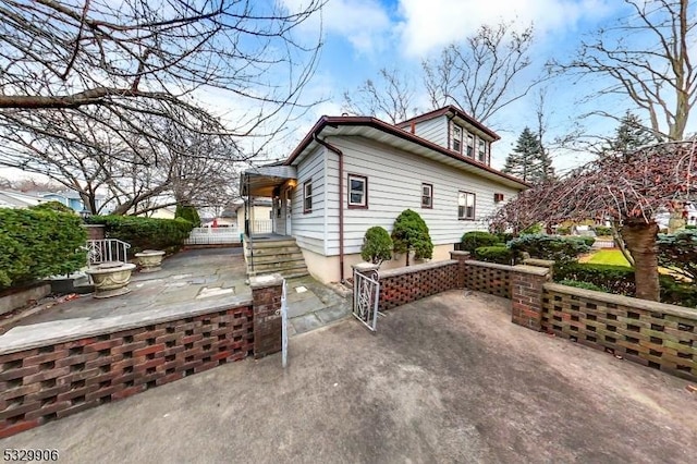 exterior space with a patio