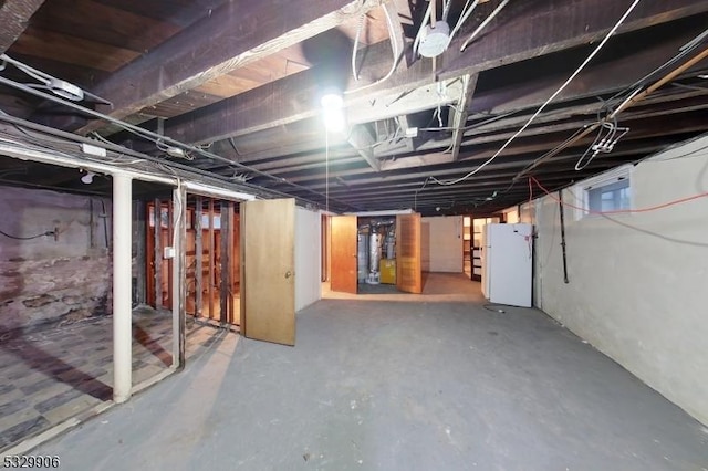 view of basement