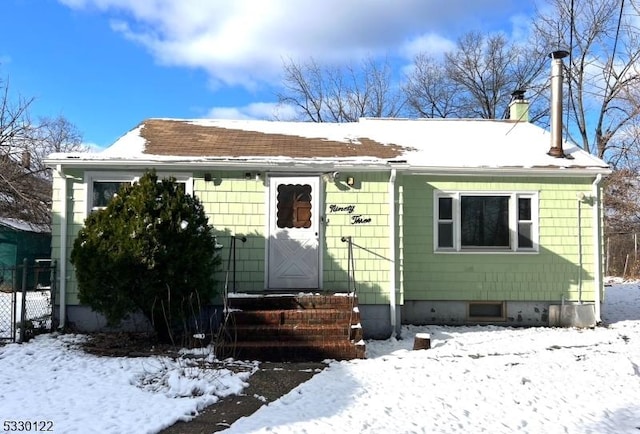 view of bungalow-style home