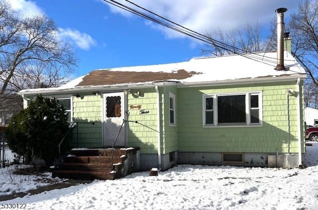 view of bungalow