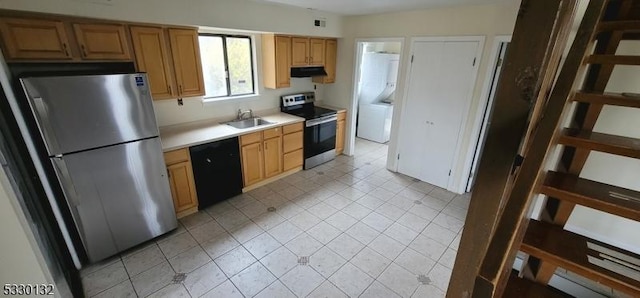 kitchen featuring stainless steel appliances and sink