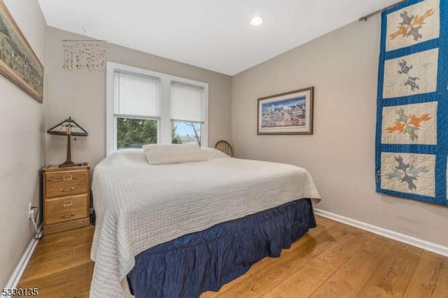 bedroom featuring hardwood / wood-style flooring