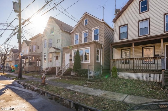 view of front of home with a porch