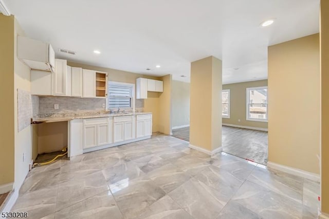 kitchen featuring tasteful backsplash