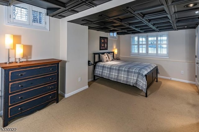 bedroom with carpet floors