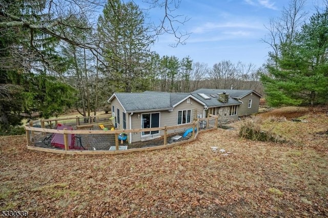 view of back of property