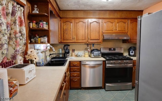 kitchen featuring sink and stainless steel appliances