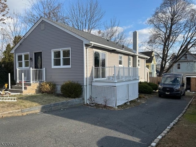 view of front of home