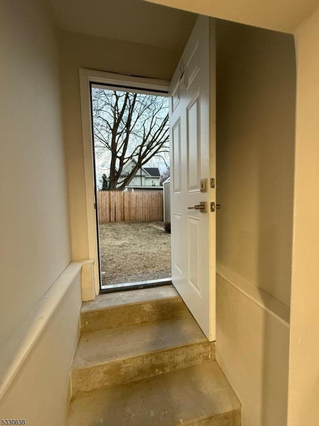 view of doorway to outside