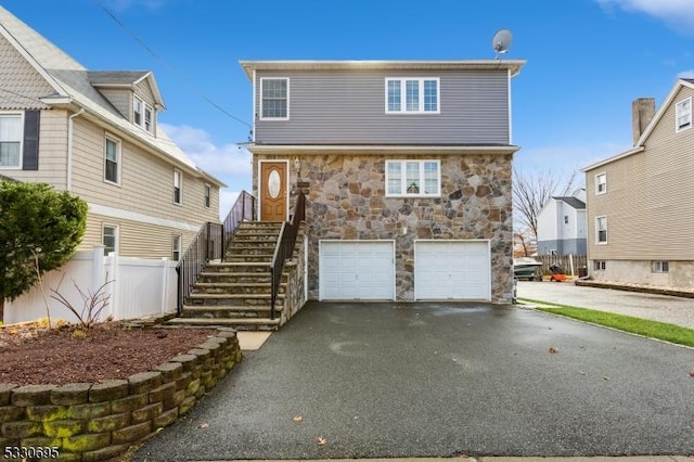 front facade featuring a garage