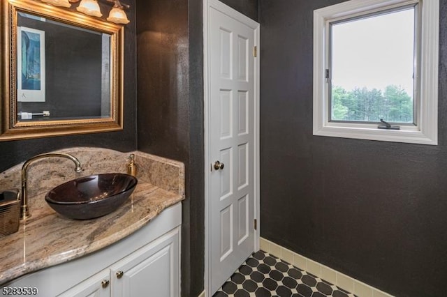 bathroom with vanity