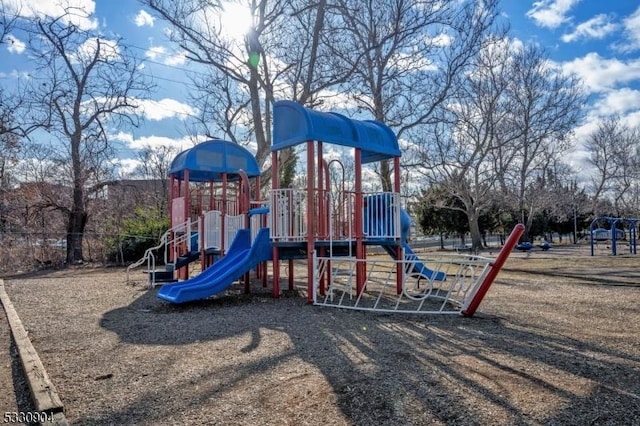 view of jungle gym