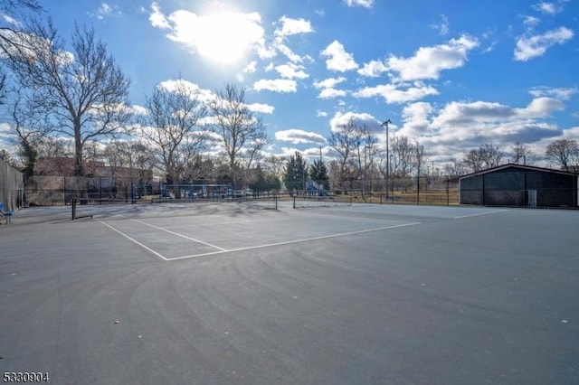 view of sport court