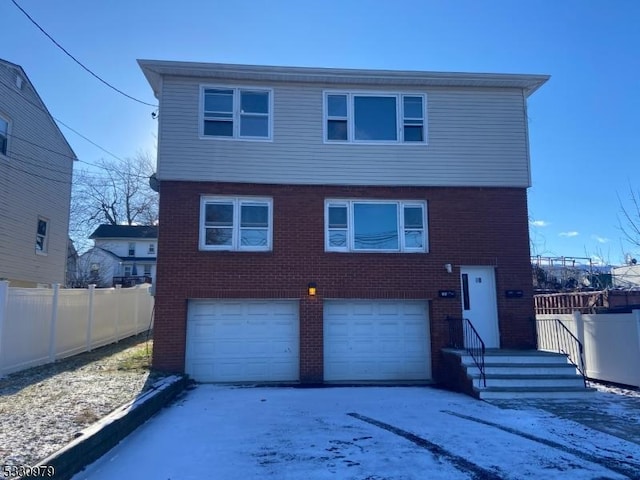 view of front of home featuring a garage