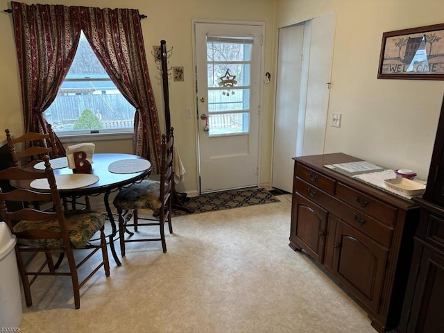 dining area featuring plenty of natural light