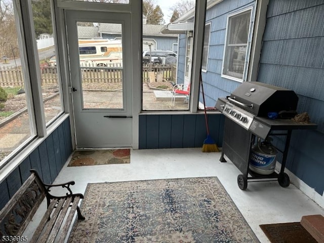 sunroom / solarium with plenty of natural light