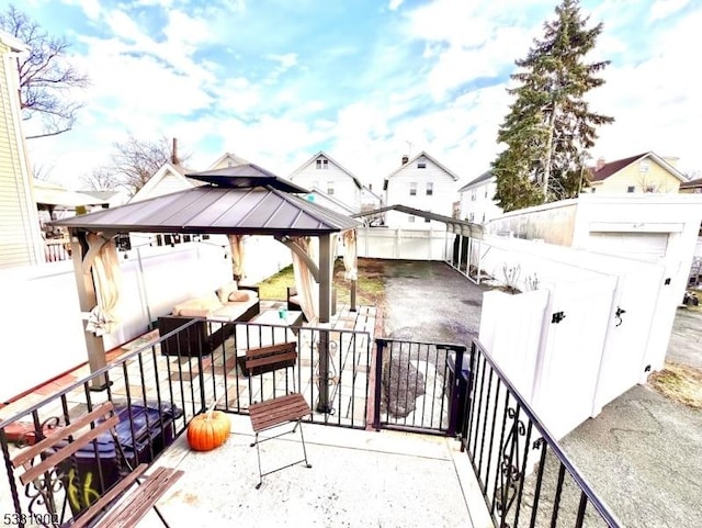 balcony with a patio