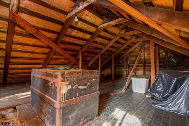 view of attic