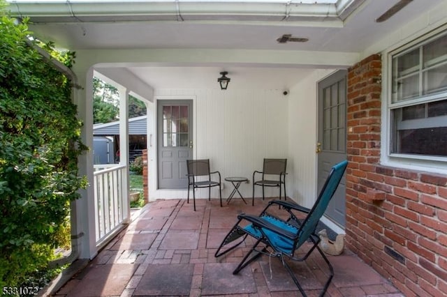 view of patio / terrace featuring a porch