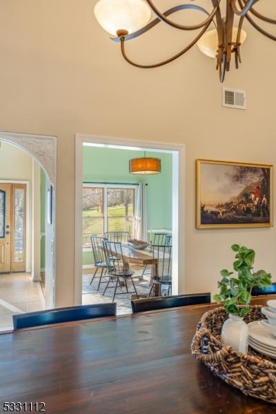 view of dining area