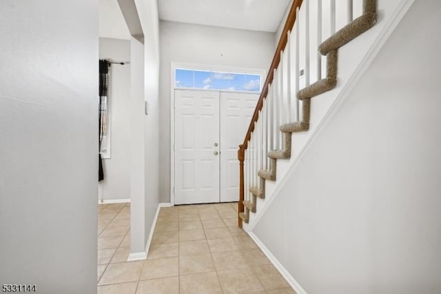 view of tiled entryway