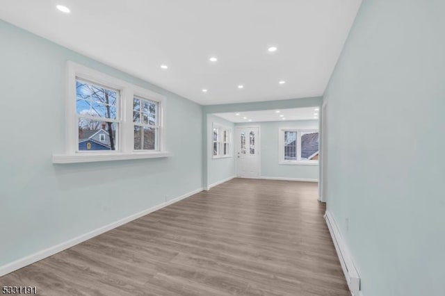 interior space with light wood-type flooring