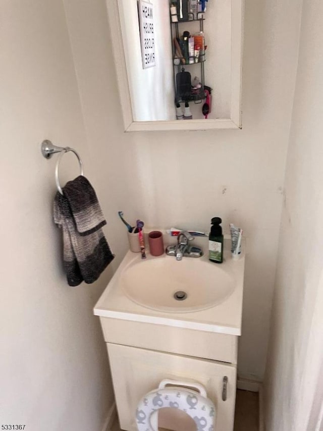 bathroom featuring vanity