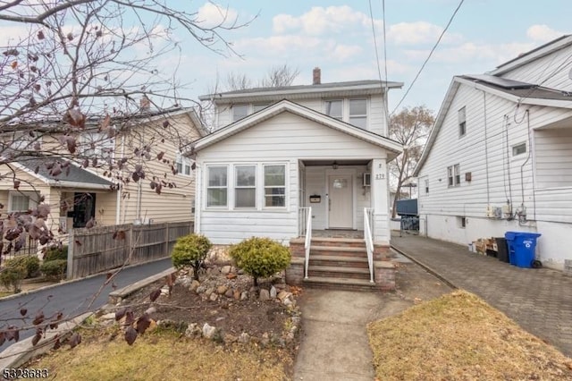 view of bungalow-style home