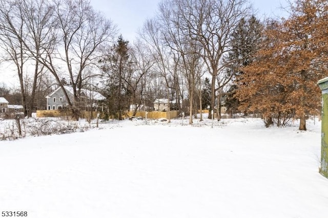 view of snowy yard