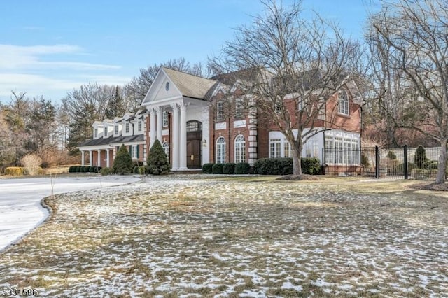 view of neoclassical / greek revival house