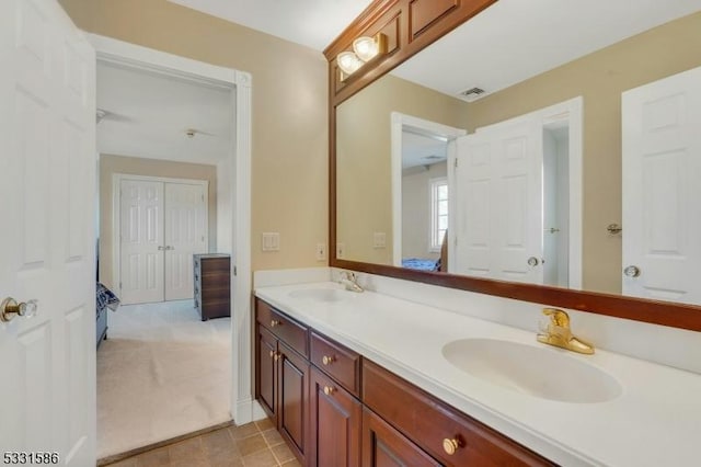 bathroom featuring vanity