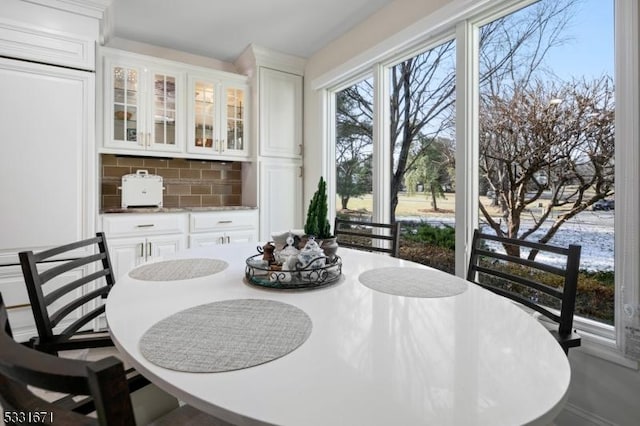 view of dining space