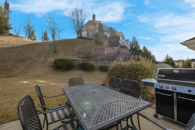 view of patio / terrace featuring grilling area