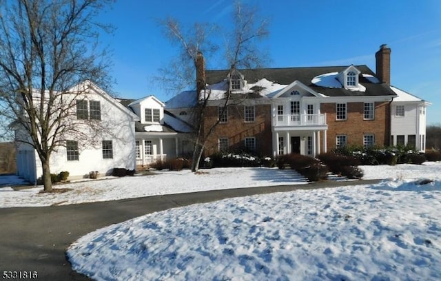 view of colonial-style house