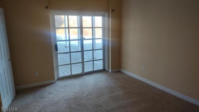 unfurnished room with carpet