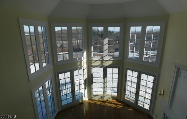 interior space with french doors