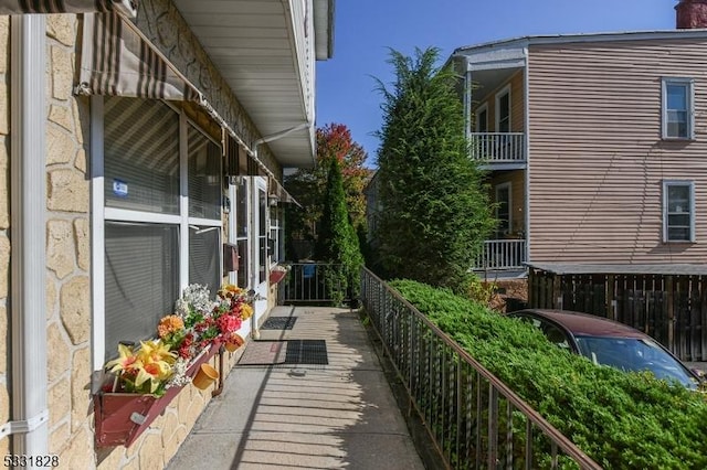 view of balcony