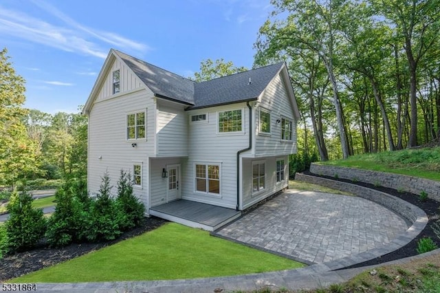 rear view of house with a patio area