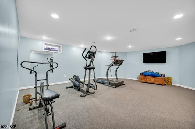 view of exercise room