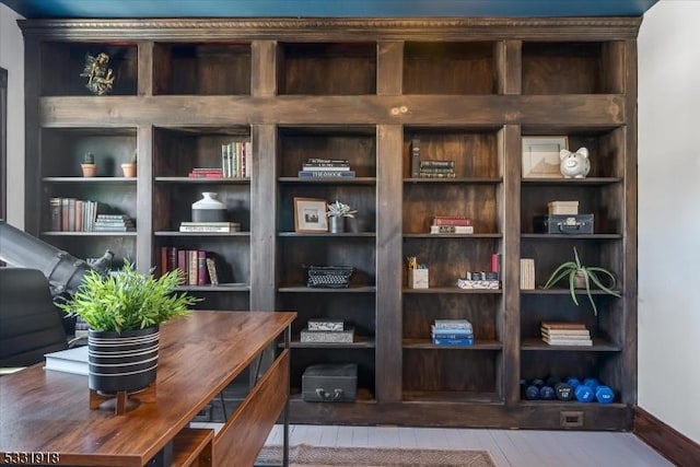 interior space featuring hardwood / wood-style flooring