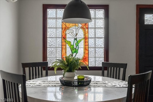 dining room featuring a healthy amount of sunlight