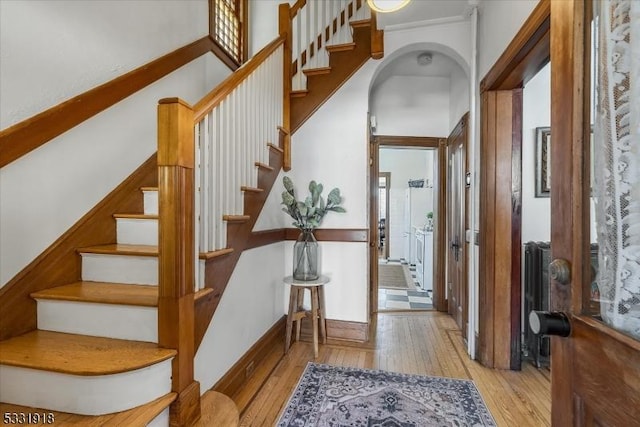 interior space featuring light hardwood / wood-style floors