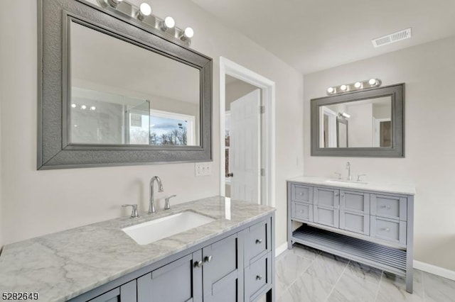 bathroom with vanity