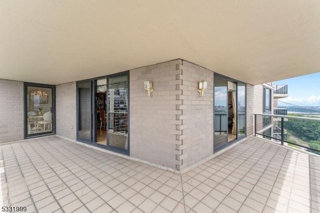 view of patio / terrace with a balcony