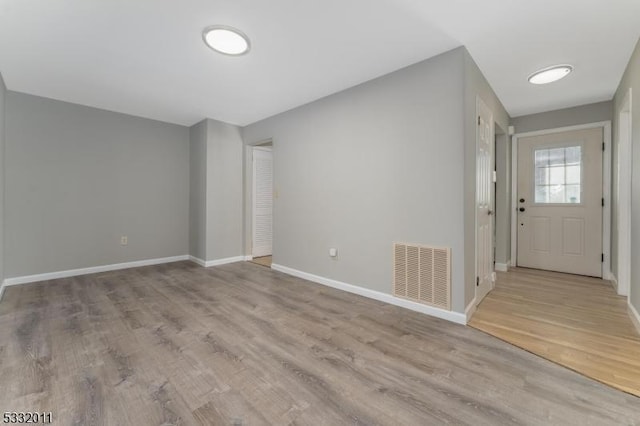 foyer featuring light wood-type flooring