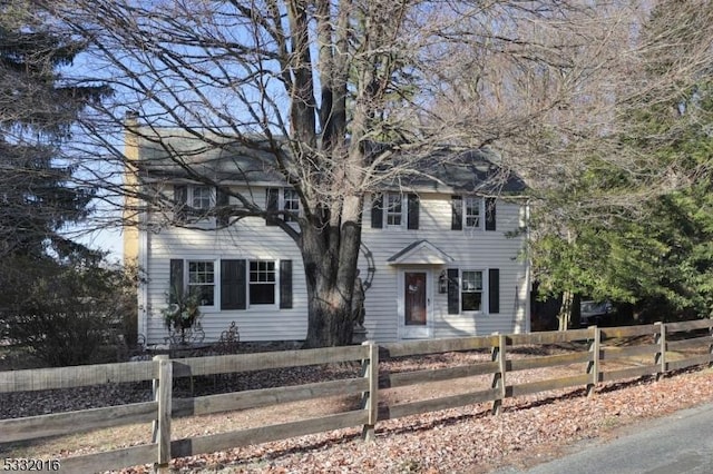 view of colonial home